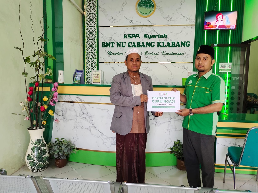 Gandeng LAZISNU Jatim BMT NU Salurkan 333 THR Guru Ngaji di 10 Kabupaten