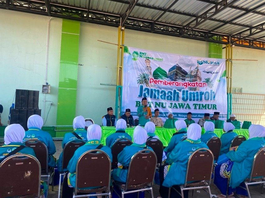 50 Jamaah Umrah Menuju Tanah Suci, BMT NU Jatim Siap Berikan Pelayanan Terbaik