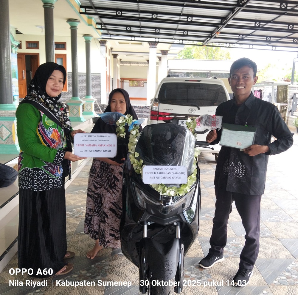 Penabung Aktif BMT NU Jatim Hadiahkan Tabungan SAJADAH untuk Istri